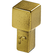 Jolie One meubelknop 12 mm antiek goud vooraanzicht