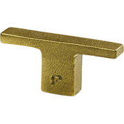 Jolie Verve meubelknop 55 mm antiek goud vooraanzicht