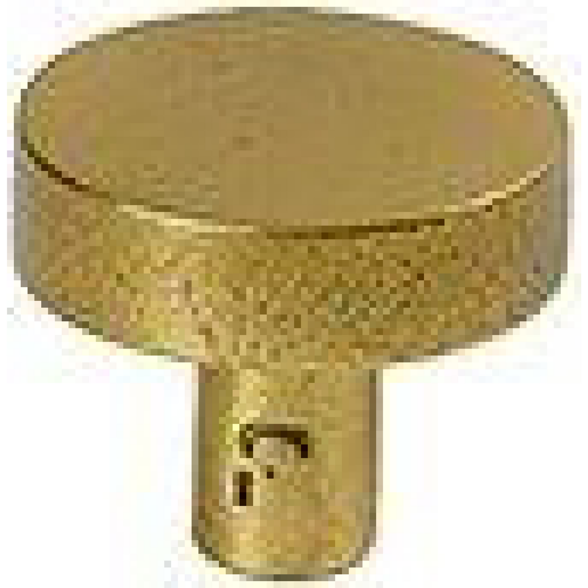 Jolie Lune meubelknop 30 mm antiek goud vooraanzicht