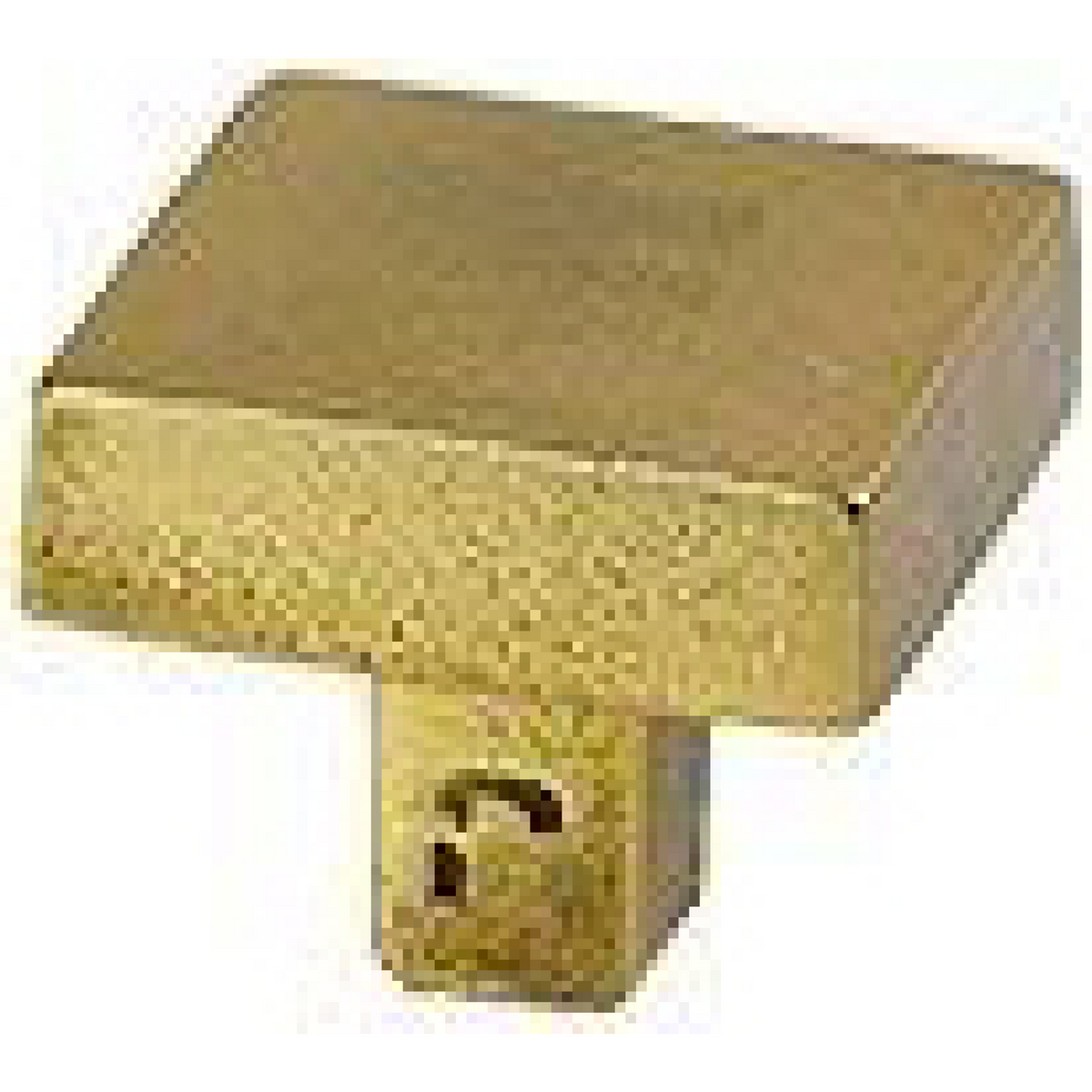 Jolie Carré meubelknop 30 mm antiek goud vooraanzicht