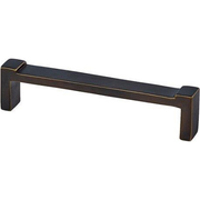 Jolie Anvil meubelgreep 160 mm antiek brons vooraanzicht