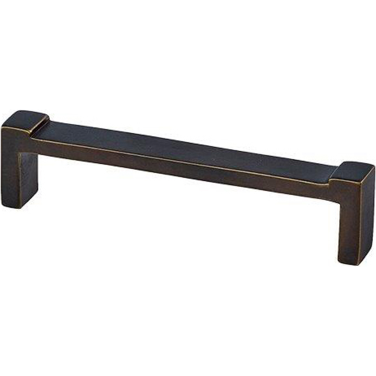 Jolie Anvil meubelgreep 160 mm antiek brons vooraanzicht