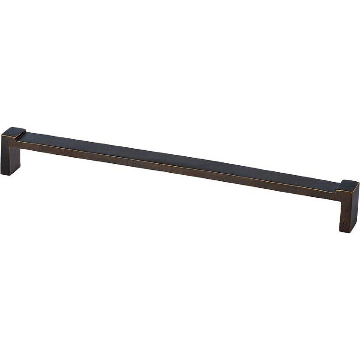Jolie Anvil meubelgreep 320 mm antiek brons vooraanzicht
