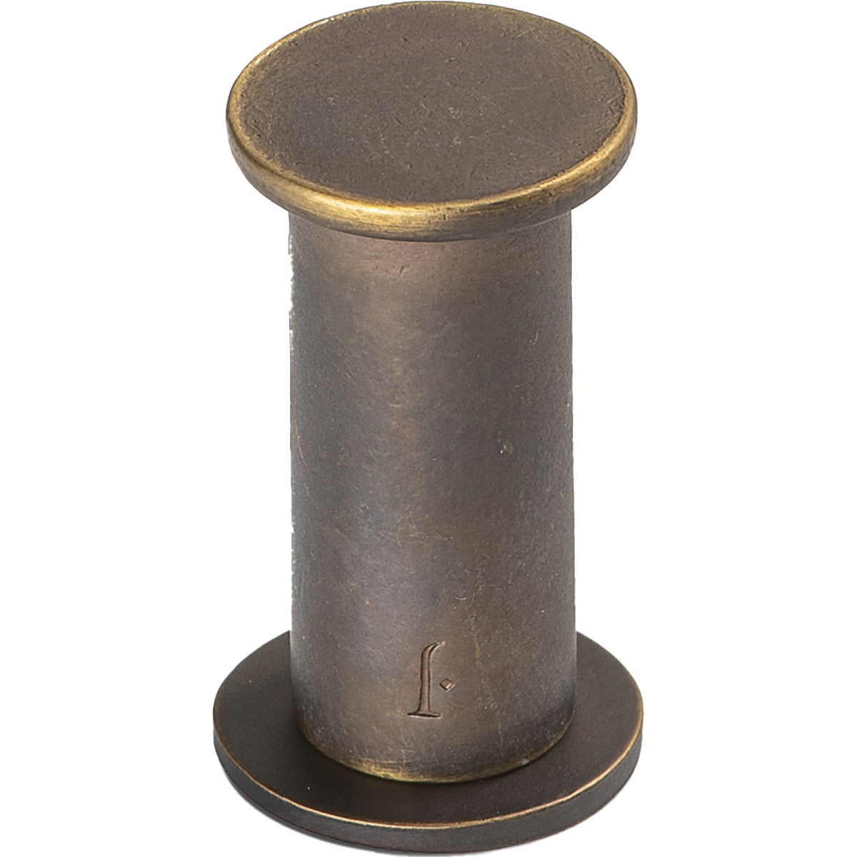 Jolie Rieu haak 20 mm antiek brons – vooraanzicht