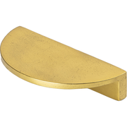 Jolie Virge meubelgreep 96 mm antiek goud vooraanzicht