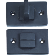 Jolie toiletgarnituur 55 x 32 mm zwart vooraanzicht