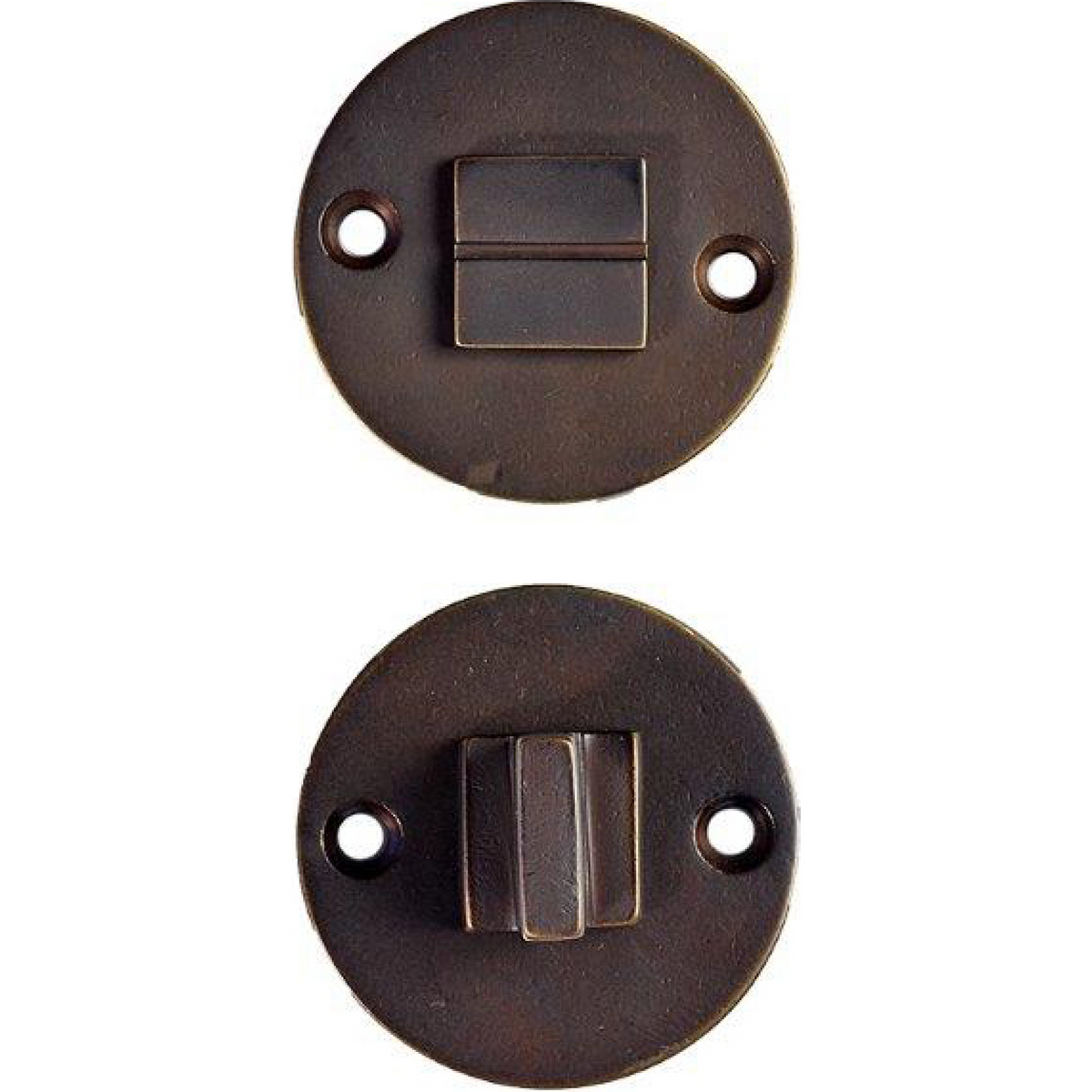 Jolie toiletgarnituur 52 mm antiek brons vooraanzicht