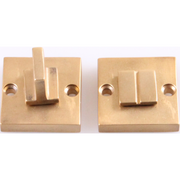 Jolie toiletgarnituur vierkant 42 x 42 mm antiek goud vooraanzicht