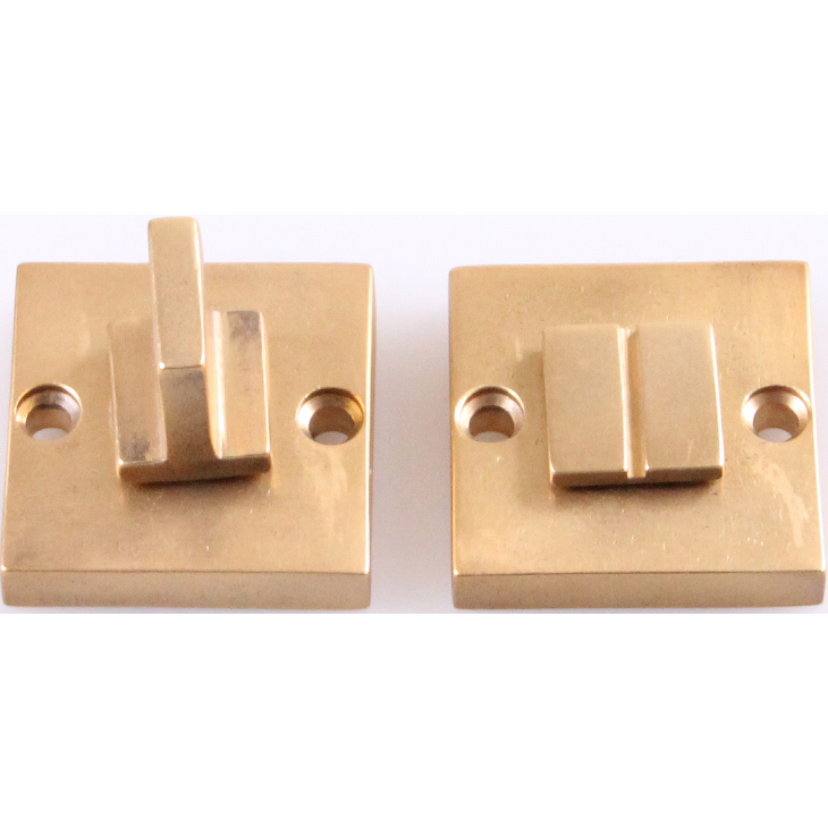 Jolie toiletgarnituur vierkant 42 x 42 mm antiek goud vooraanzicht