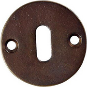 Jolie sleutelrozet rond 52 mm antiek brons