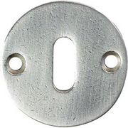 Jolie sleutelrozet rond 52 mm oud zilver