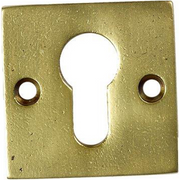Jolie cilinderrozet vierkant 52 mm antiek goud