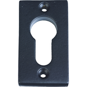 Jolie cilinderrozet 57,5 x 32 mm zwart vooraanzicht