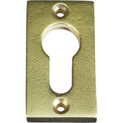 Jolie cilinderrozet 57,5 x 32 mm antiek goud vooraanzicht