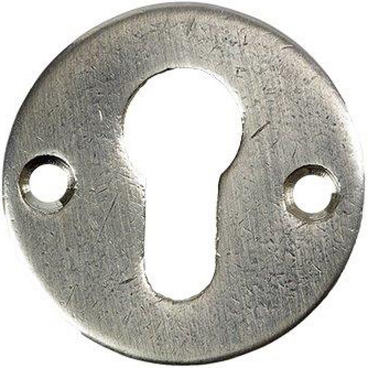 Jolie cilinderrozet 52 mm oud zilver vooraanzicht