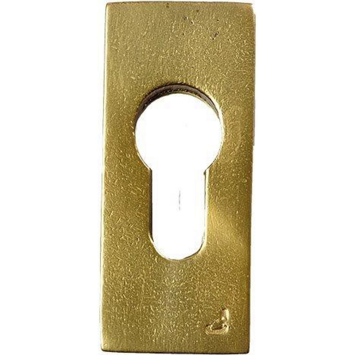 Jolie veiligheidscilinderrozet 70 x 30 mm antiek goud vooraanzicht