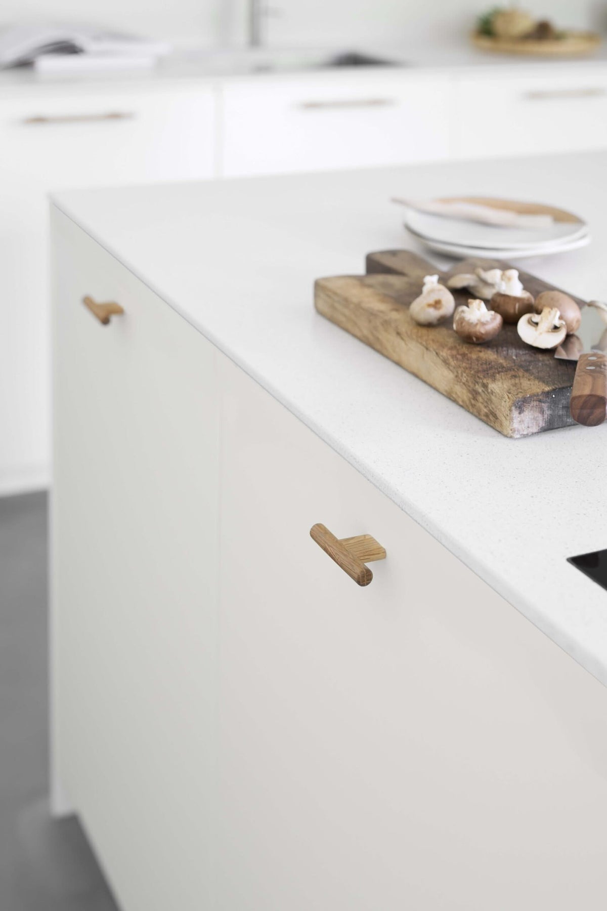Furnipart Meubelknop Sluit-knop blank gelakt detail