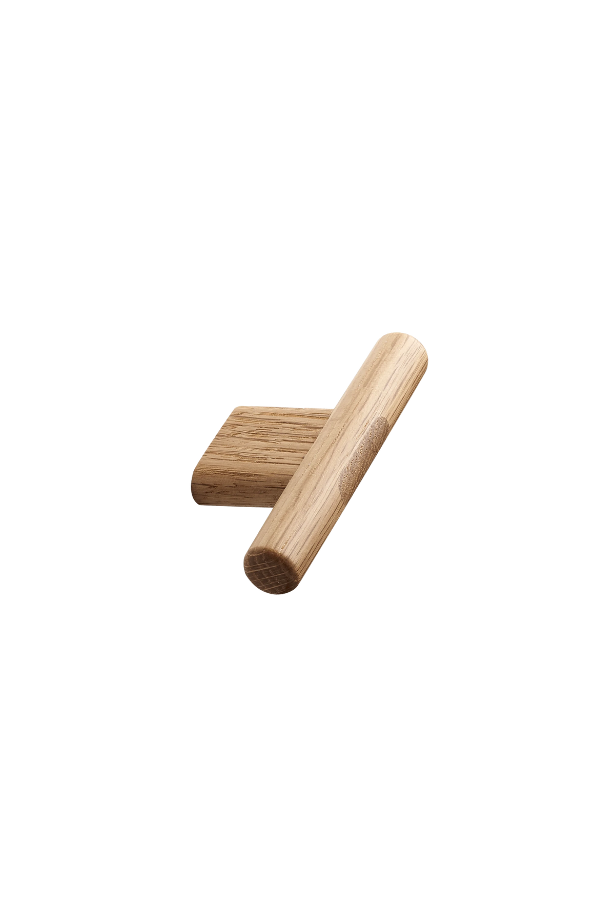 Furnipart Meubelknop Sluit-knop blank gelakt vooraanzicht