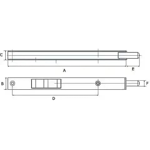 Dulimex DX bascule kantschuif zwart - detailweergave