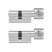 DOM Plura knopcilinder nikkel set van 2 – productfoto
