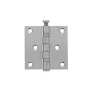 Intersteel kogellagerscharnier 76x76 mm RVS geborsteld rechte hoek – vooraanzicht
