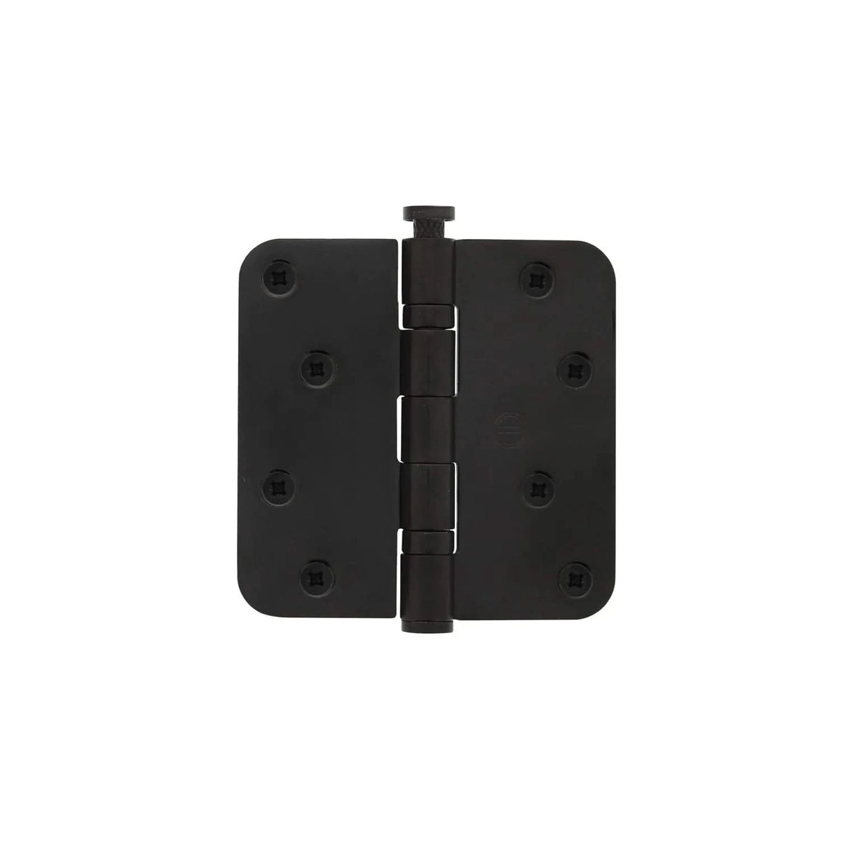Intersteel kogellagerscharnier 89x89 mat zwart – vooraanzicht