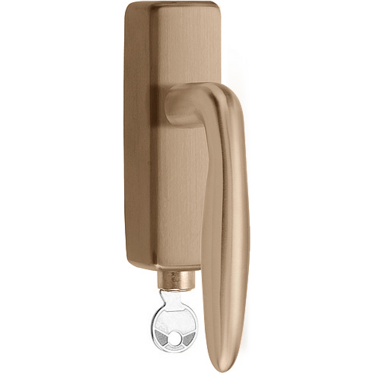 Formani LB18H-DKLOCK-O draaikiepgarnituur PVD licht brons – vooraanzicht