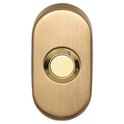 Formani Basics LB51 deurbel ovaal PVD goud vooraanzicht