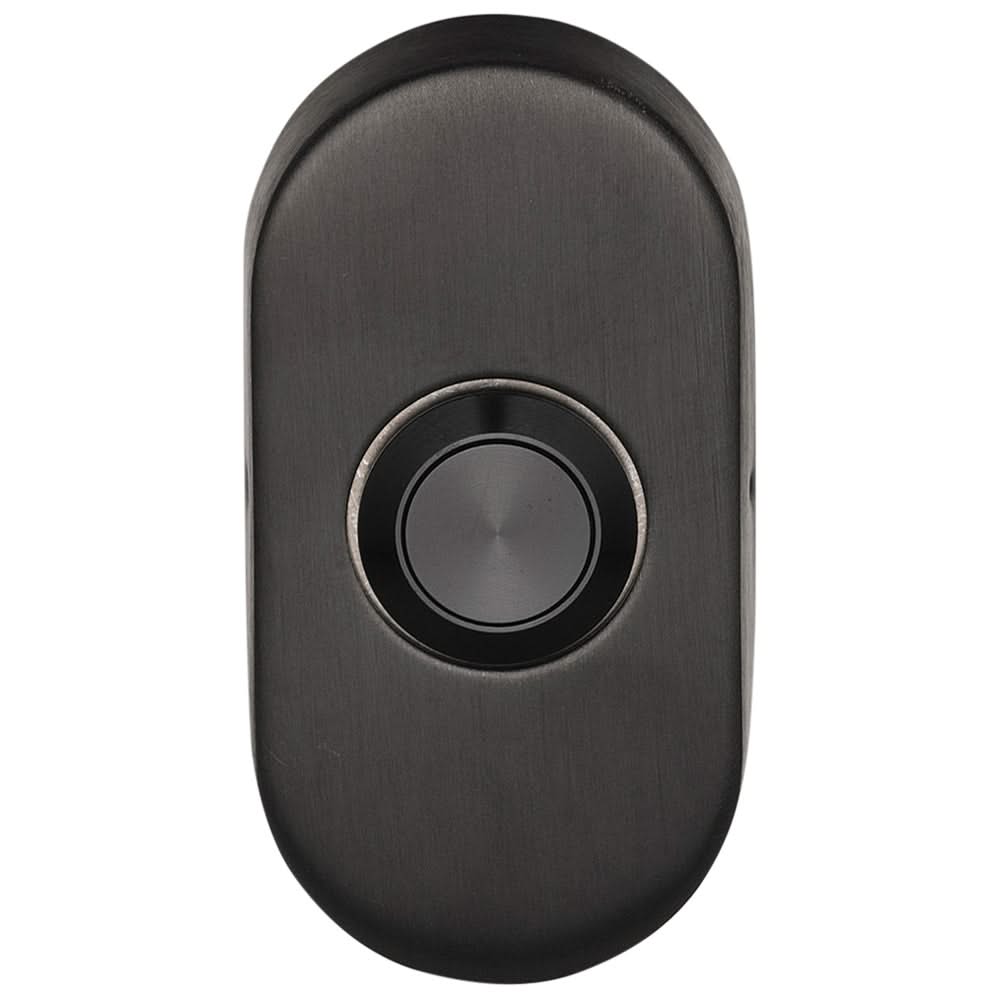 Formani Basics LB51 deurbel ovaal PVD gunmetal vooraanzicht