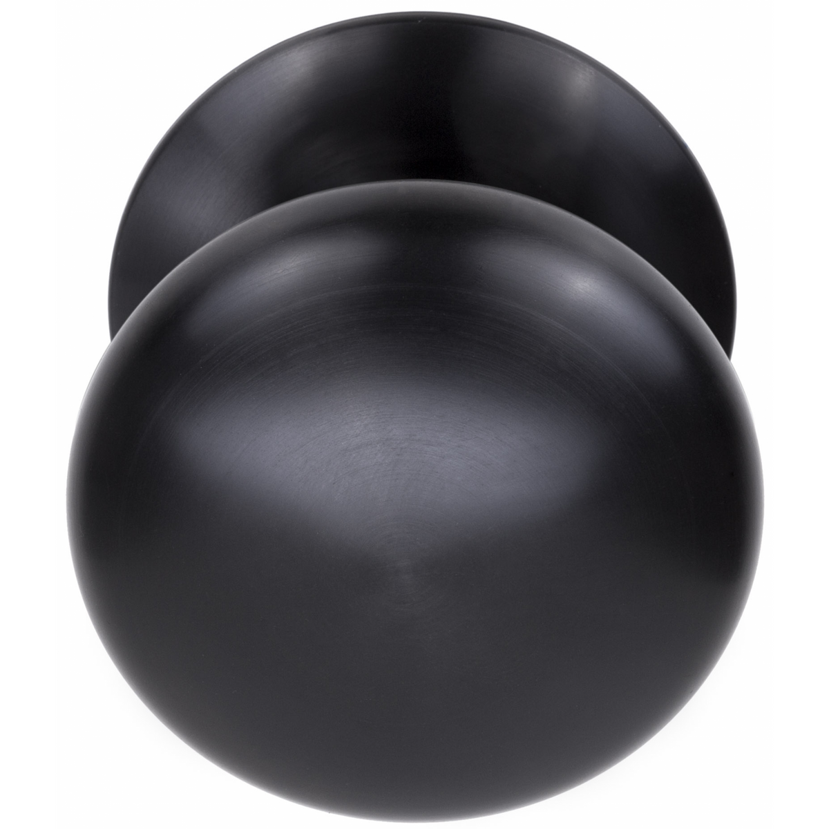 Formani voordeurknop LB65V op rozet pvd gunmetal – vooraanzicht