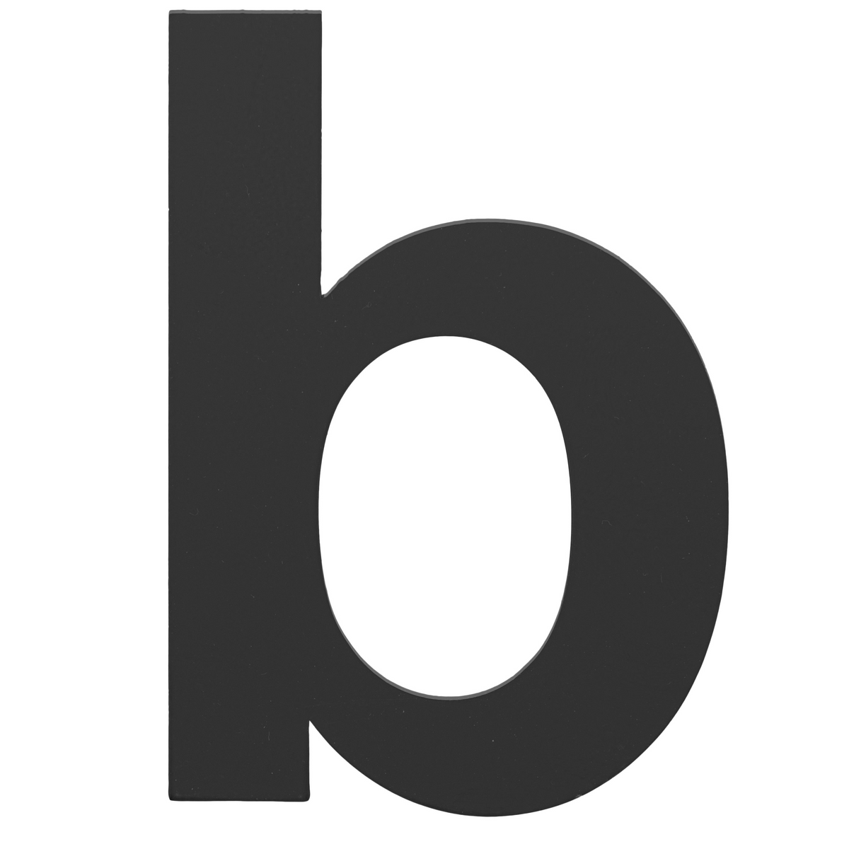 Formani BASICS huisletter B in mat zwart – vooraanzicht