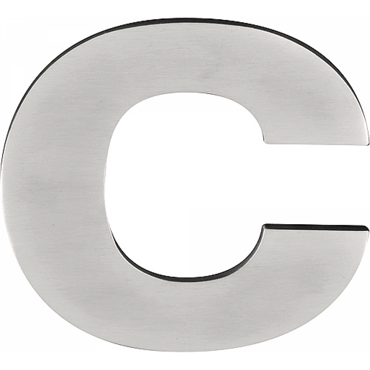Formani BASICS huisletter C in mat RVS met PVD-coating – vooraanzicht