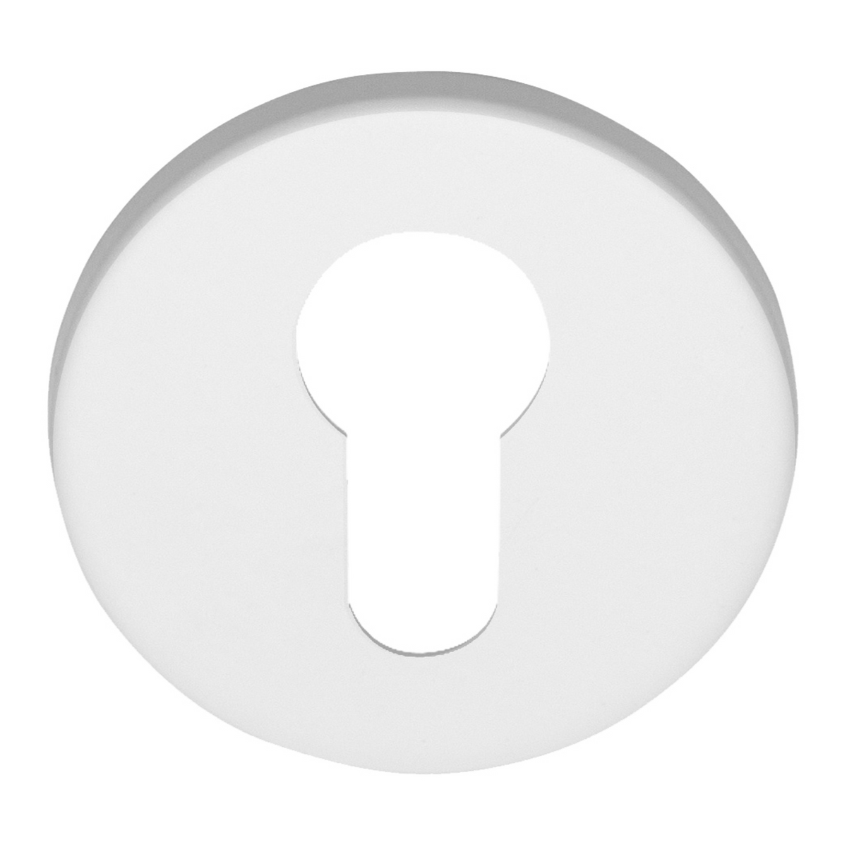 Formani cilinderplaatje BASIC LBY50 6 mm wit mat – vooraanzicht