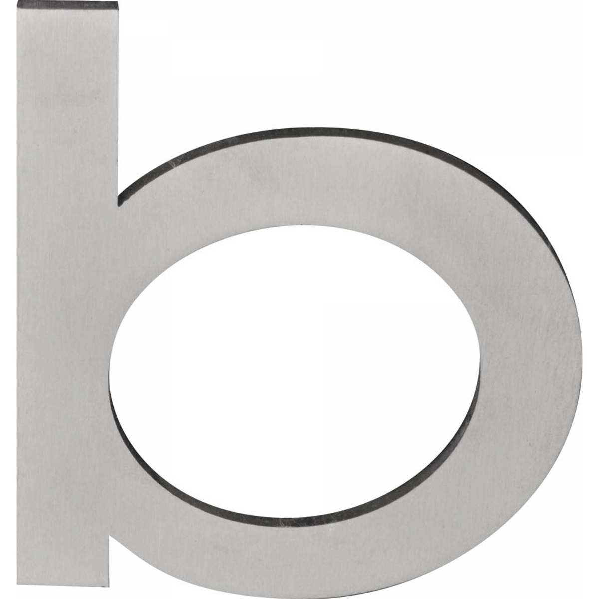 Formani SQUARE huisletter B in mat RVS (250 mm) – vooraanzicht