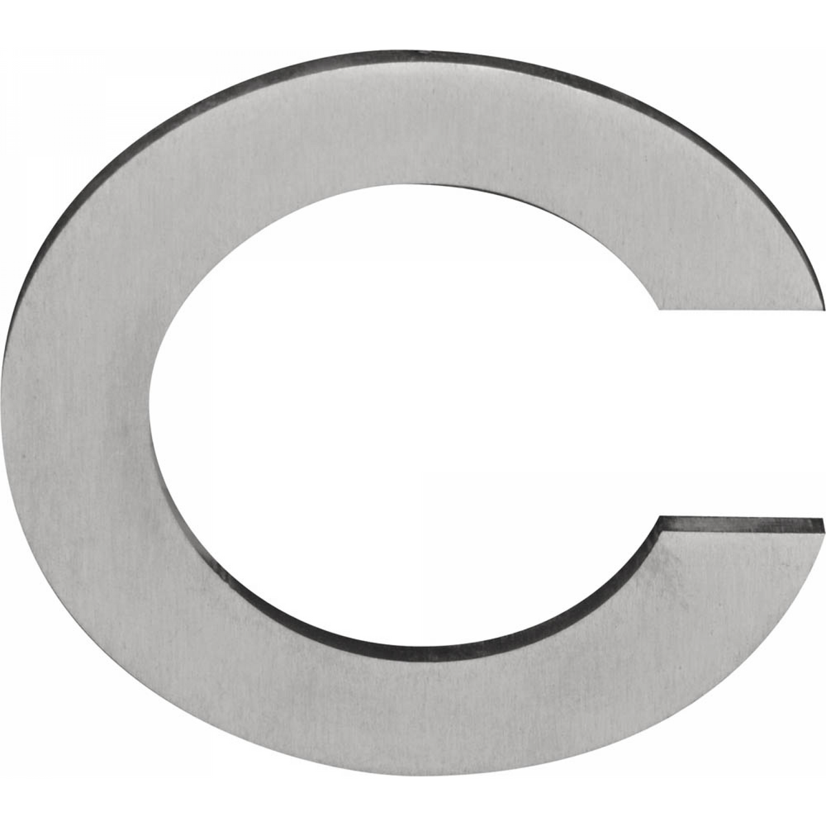 Formani SQUARE huisletter C in mat RVS (150 mm) – vooraanzicht