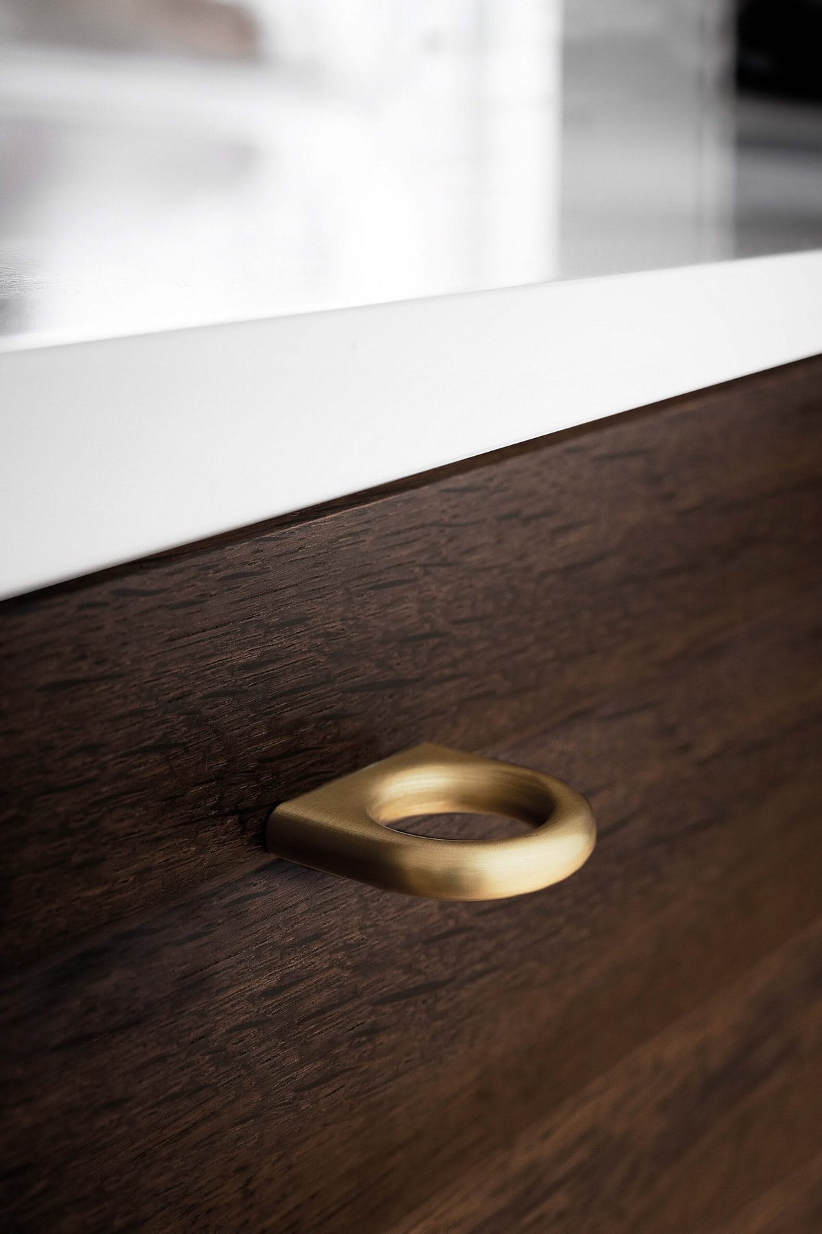 Furnipart meubelknop Geluk knop geborsteld goud sfeerbeeld