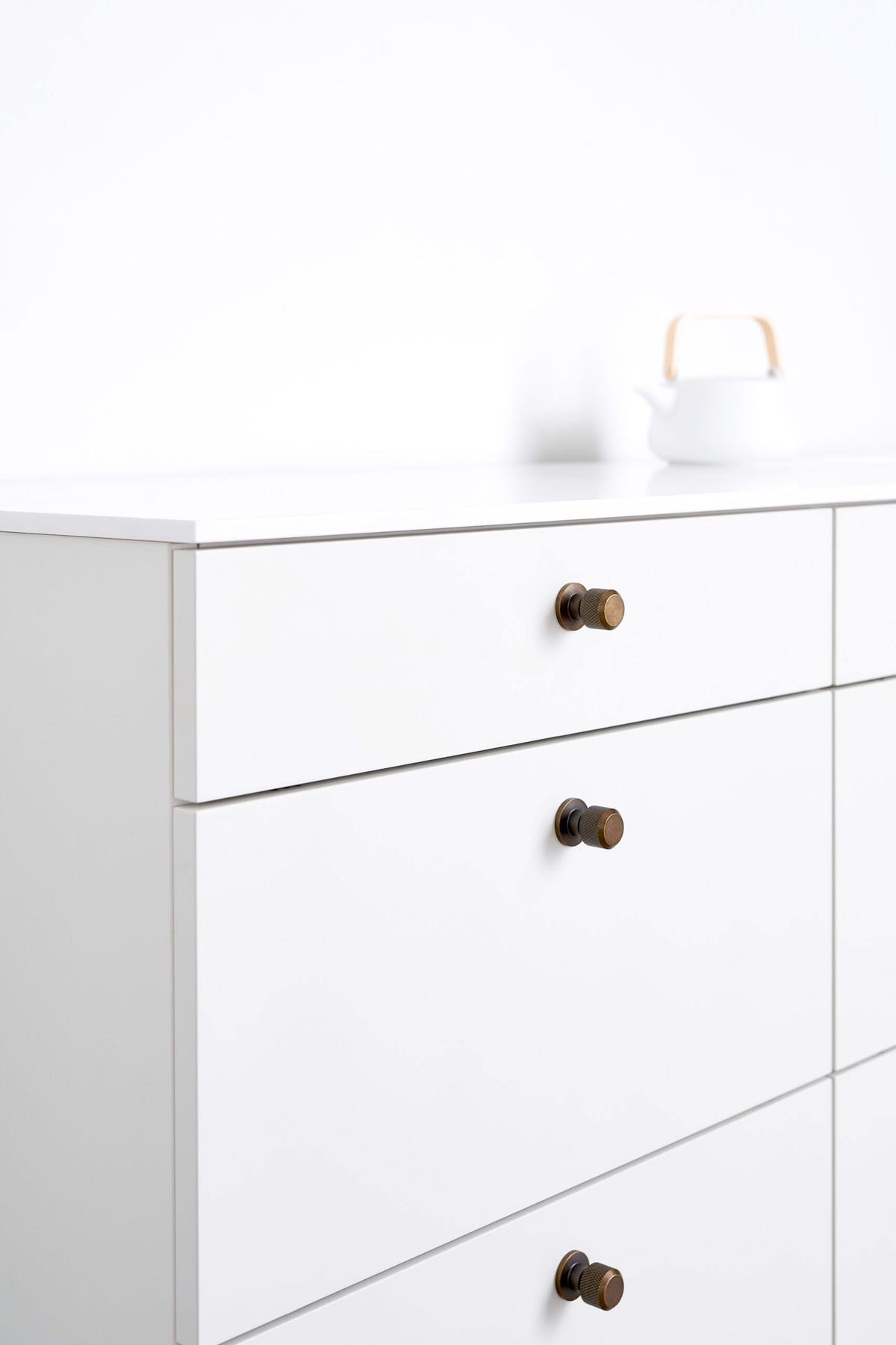 Furnipart meubelknop Landhuis Ronde antiek messing sfeerbeeld