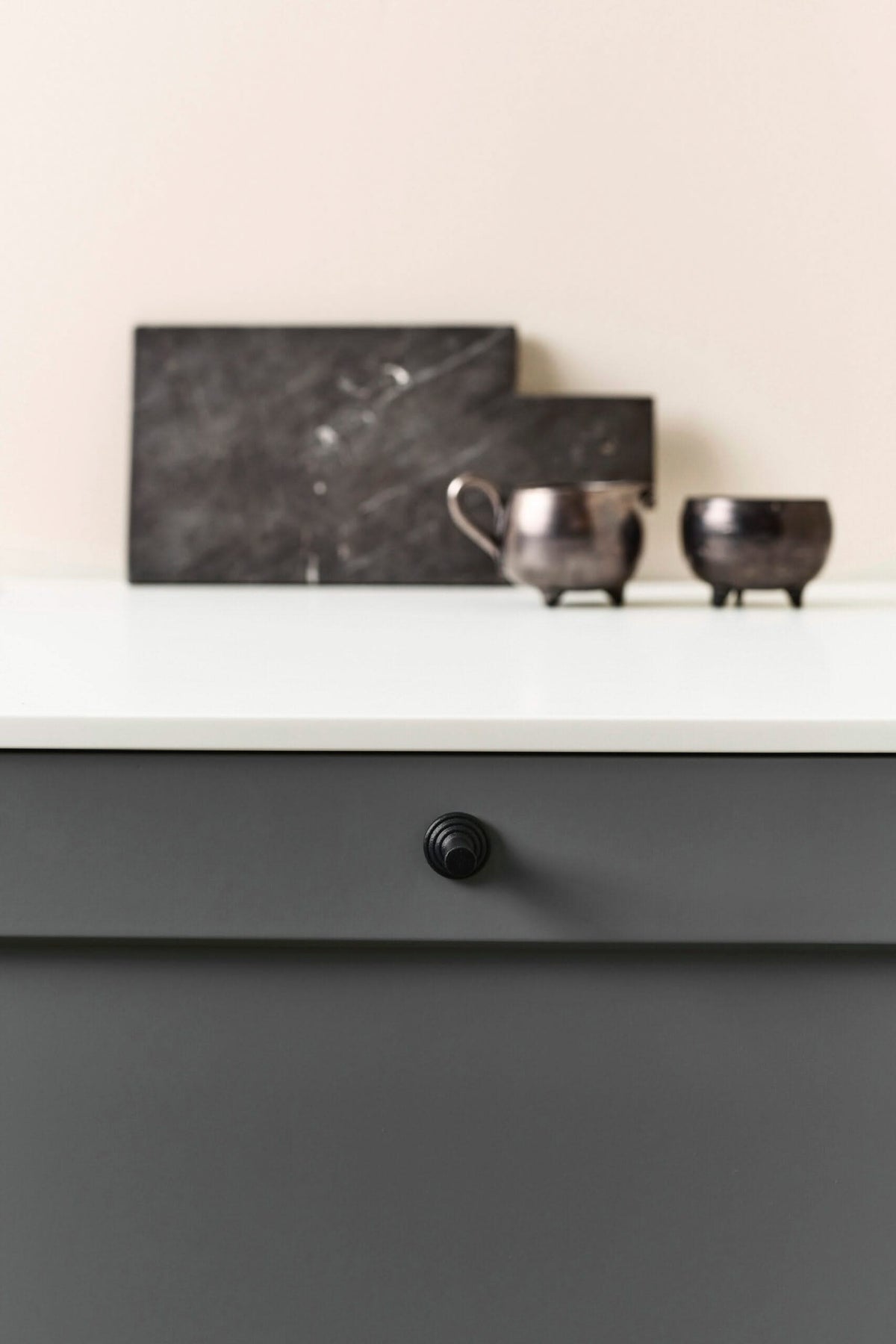 Furnipart Meubelknop Bewegingsknop mat zwart detail