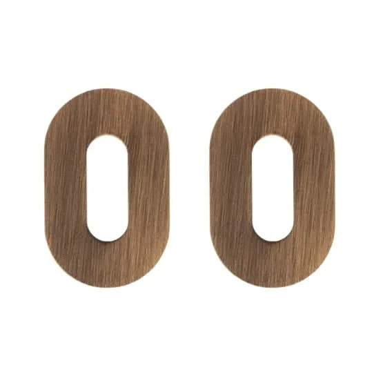 Nuda sleutelplaatjes 26×42 mm brushed goud – vooraanzicht