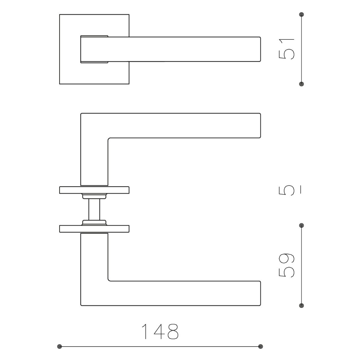 Olivari ABC antraciet mat titaan PVD detail