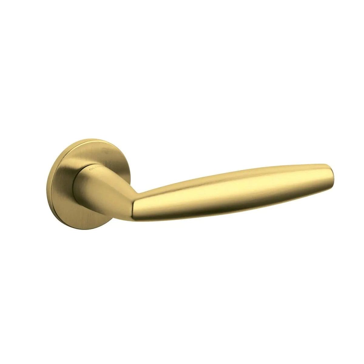 Olivari deurkruk Aurelia messing mat titaan PVD vooraanzicht