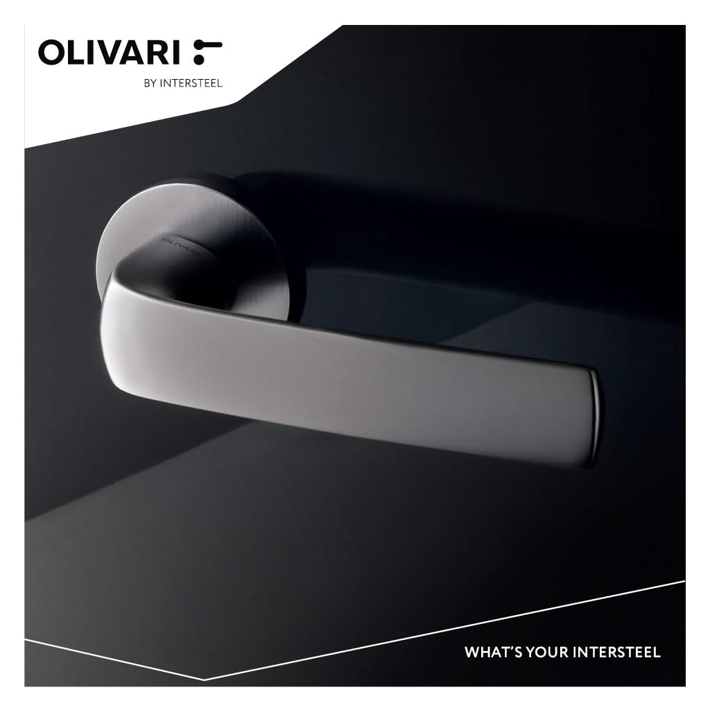 Olivari Diva chroom mat detail gemonteerd
