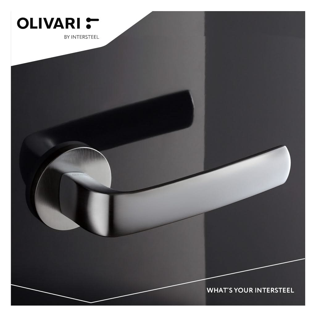 Olivari Diva chroom mat detail greep