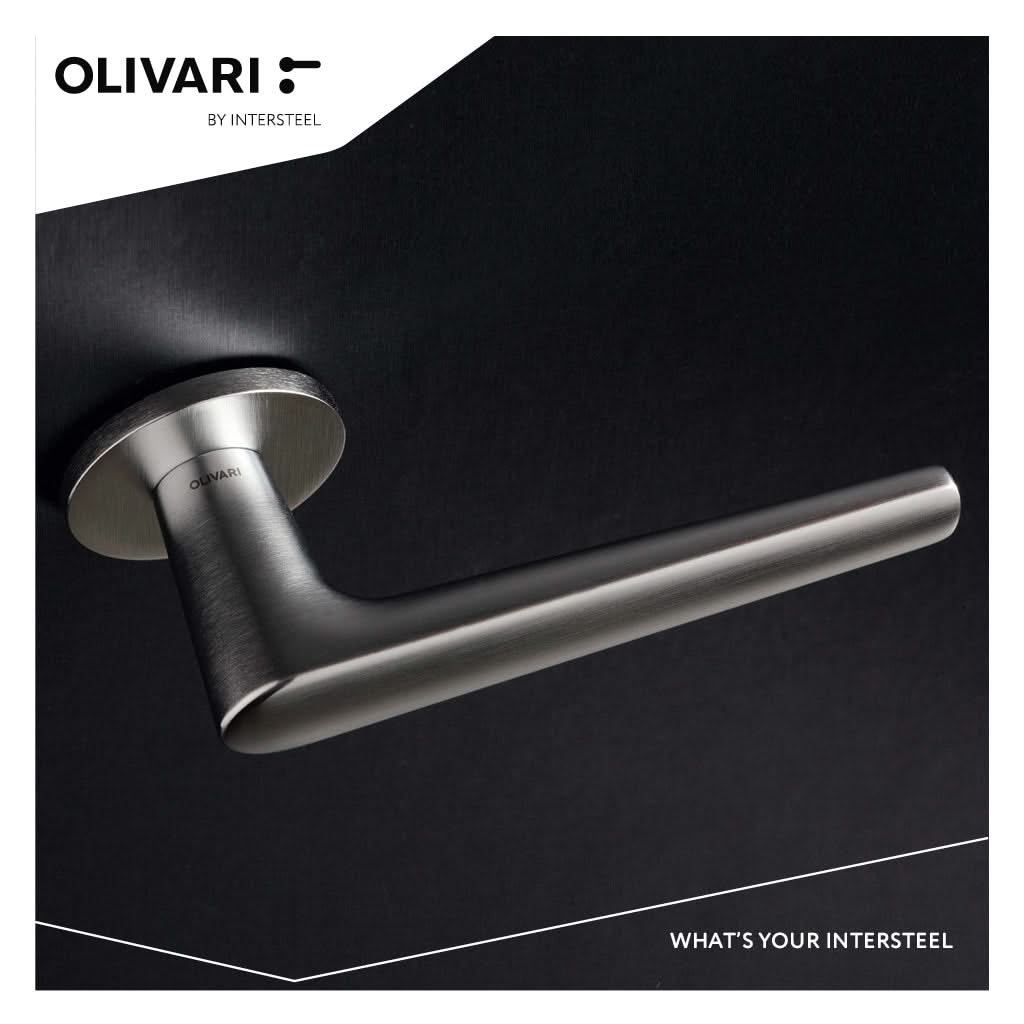 Olivari Lugano deurkruk RVS mat titaan PVD detail