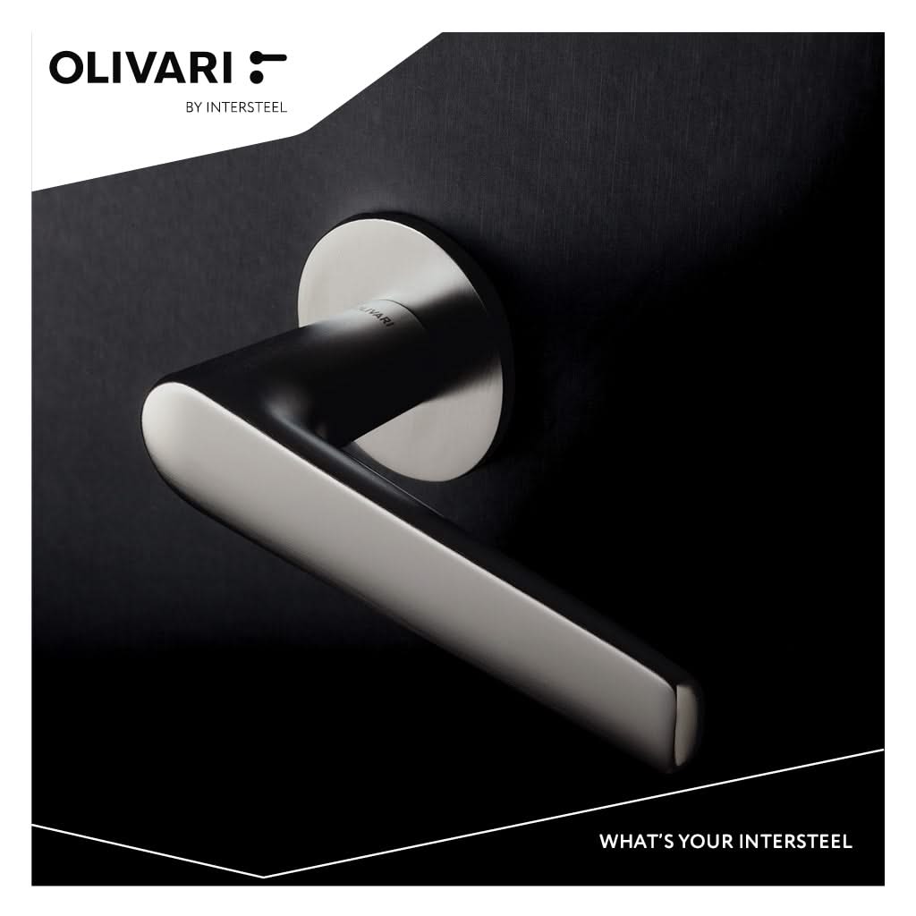 Olivari Lugano deurkruk RVS mat titaan PVD detail