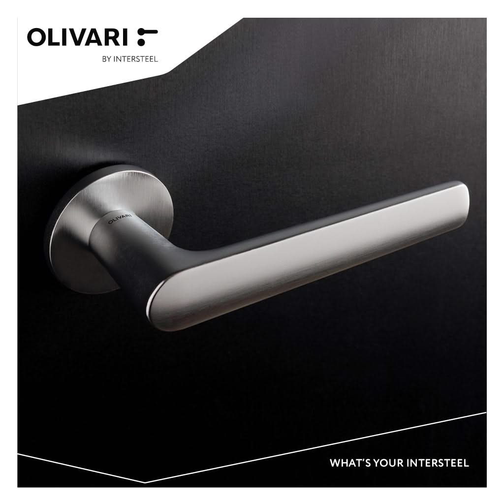 Olivari Lugano deurkruk RVS mat titaan PVD detail