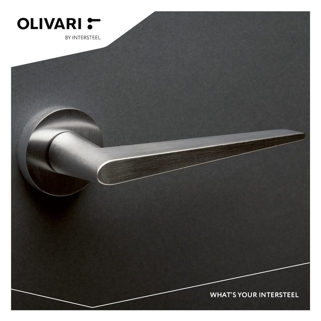 Olivari deurkruk Nina RVS mat titaan PVD - detail