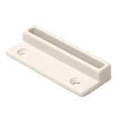 Dulimex raamboomplaatje 74x30 mm wit epoxy coating vooraanzicht