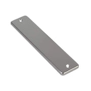 Dulimex kortschild 180/41 geheel blind aluminium – vooraanzicht