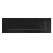 Hardbrass Shuffle briefplaat binnendraaiend zwart 300 x 80 mm &ndash; vooraanzicht